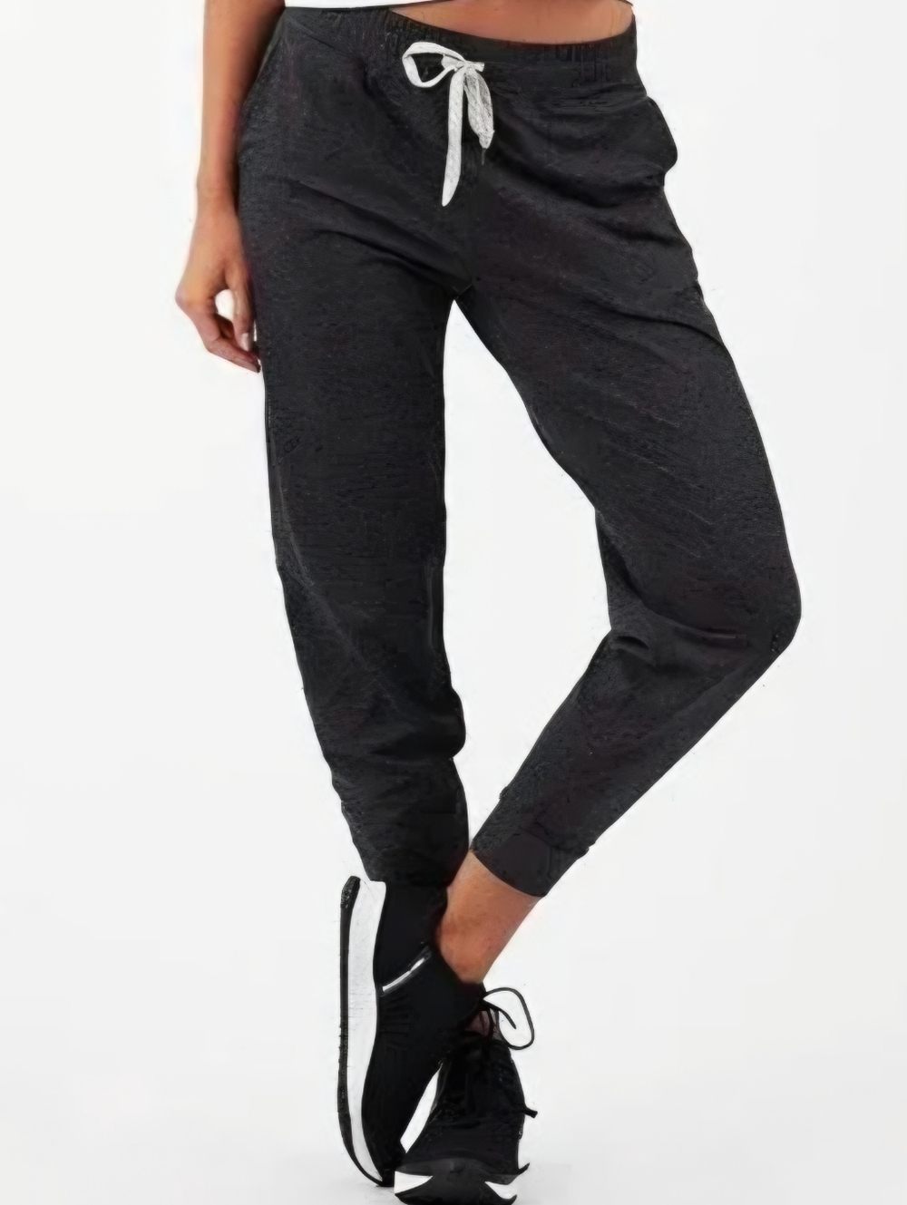VUORI NWOT Black Charcoal Drawstring Jogger Pants Medium - Picture 2 of 8